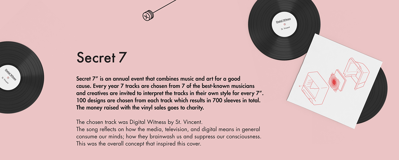 secret 7 cover vinyl St Vincent digital witness Exhibition 