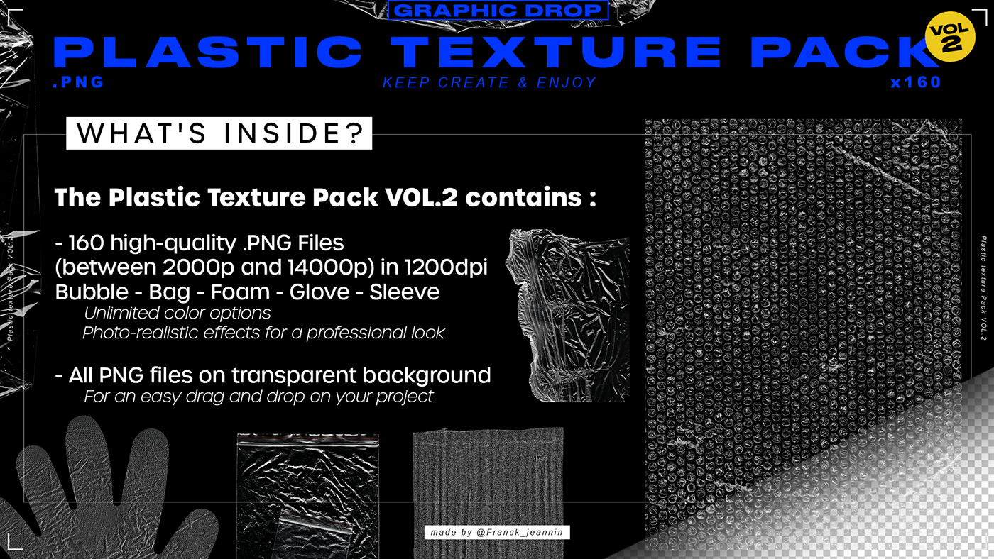 What's inside this plastic texture pack ?