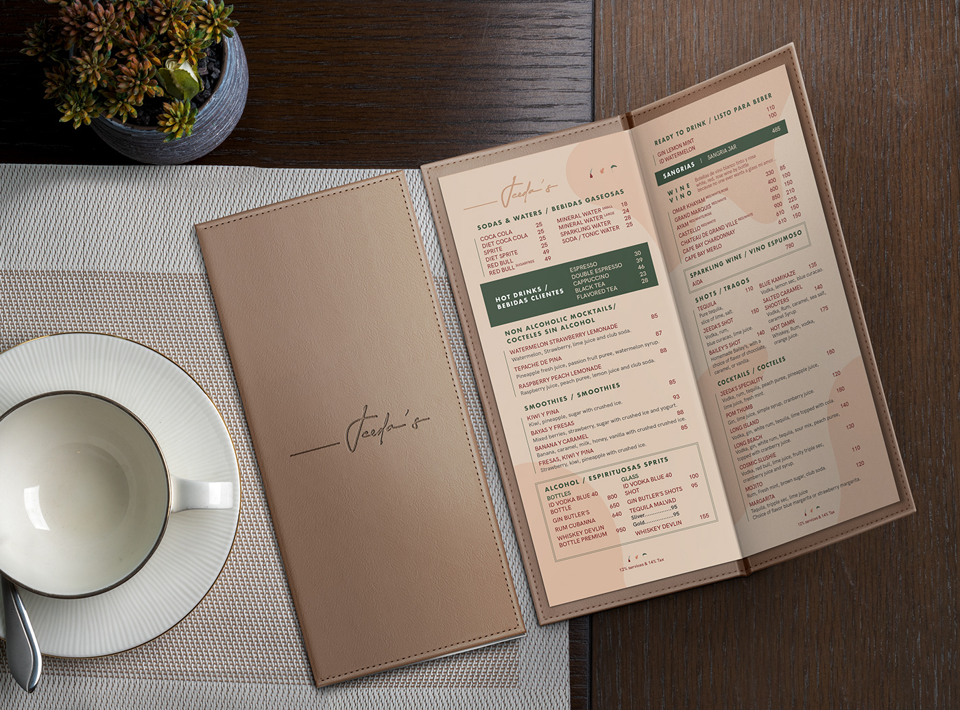 bar cafe Food  menu Menu Card menu design restaurant