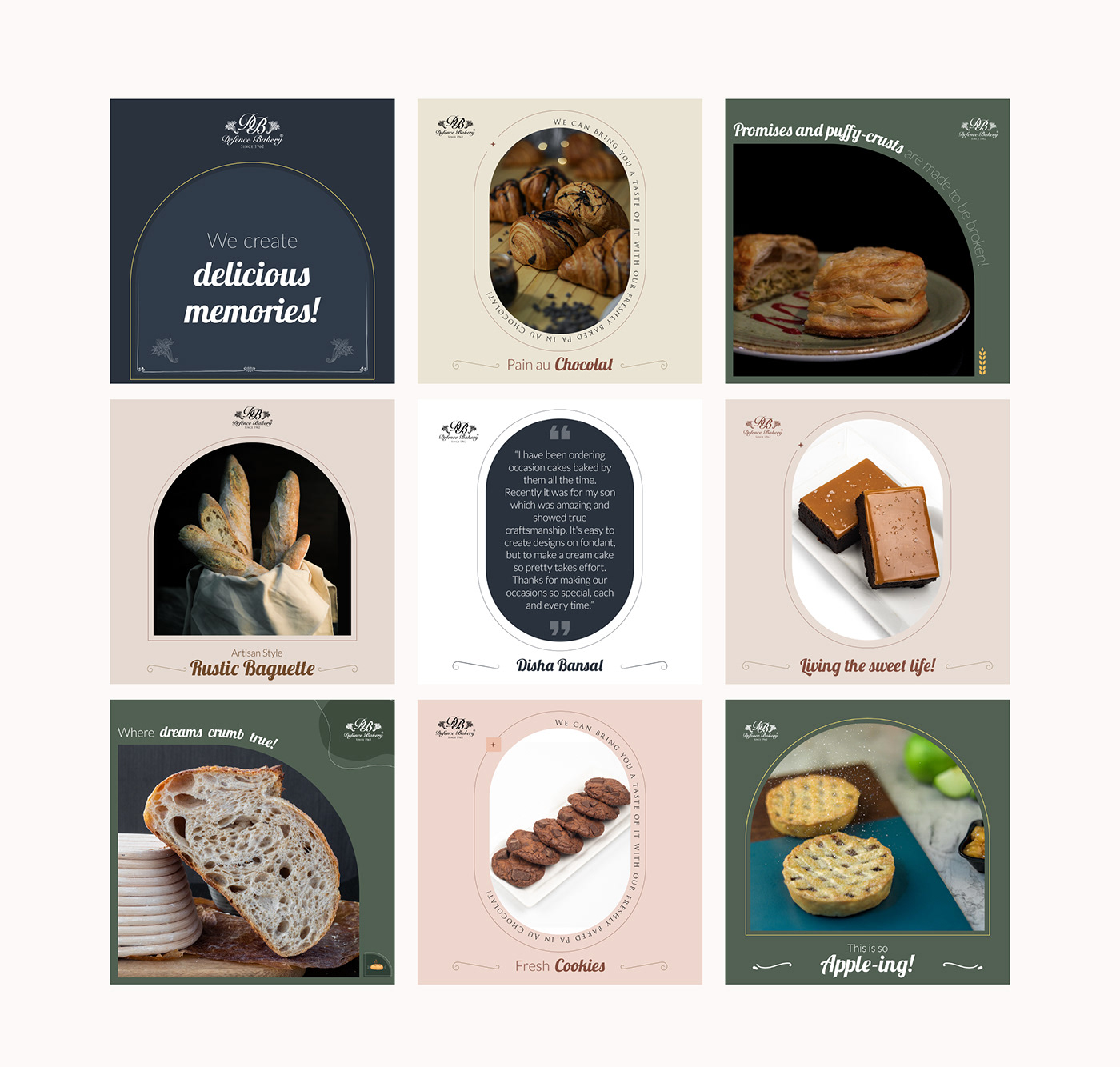 bakery design graphic design  highlight identity Instagram Design redesign smm design social media
