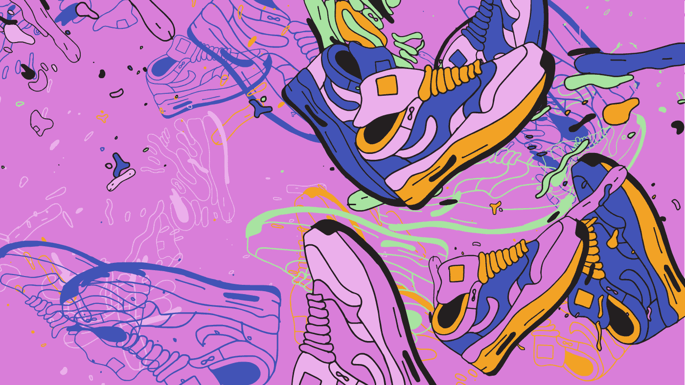 Generated animation  Colourful  code sneakers sneaker Flash iPad Drawing  drawn