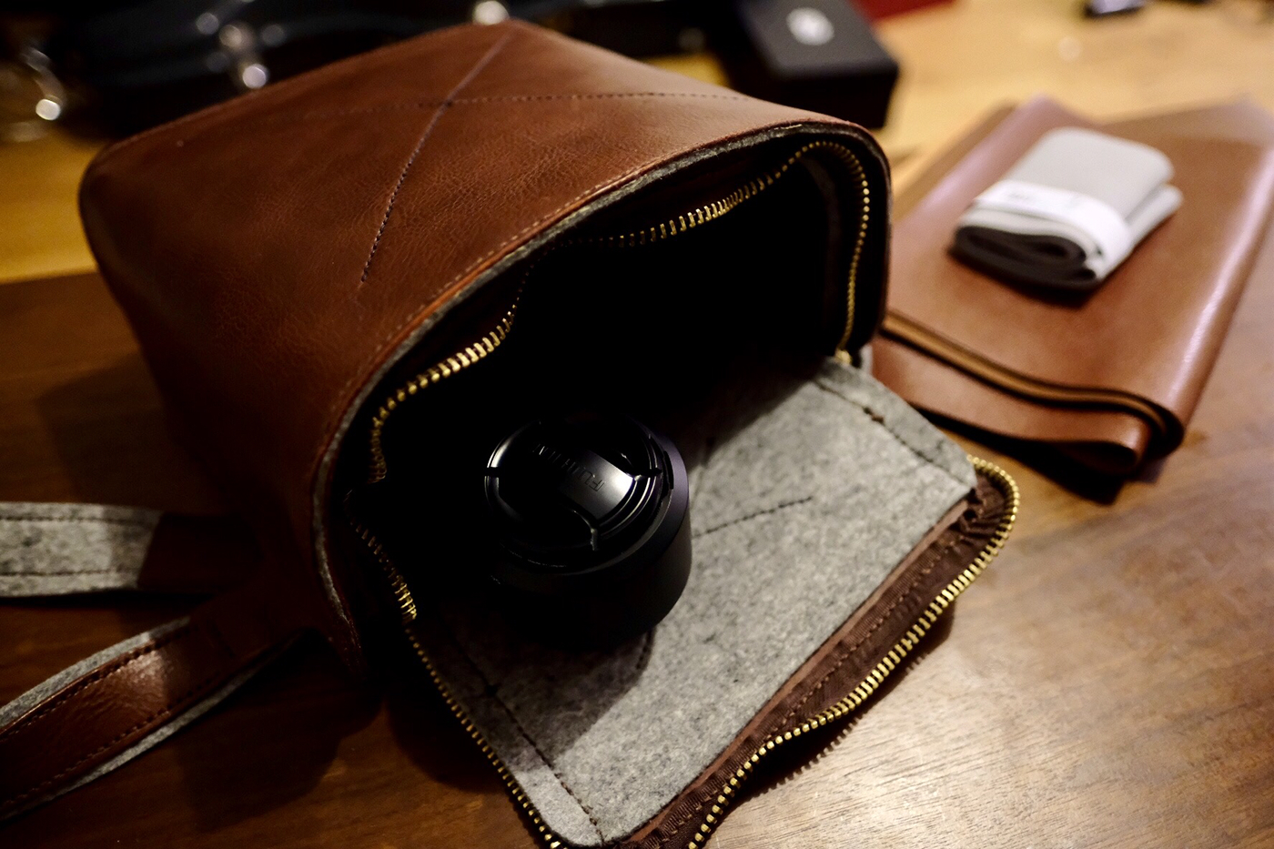 leather camerabag leatherbag Fashion 