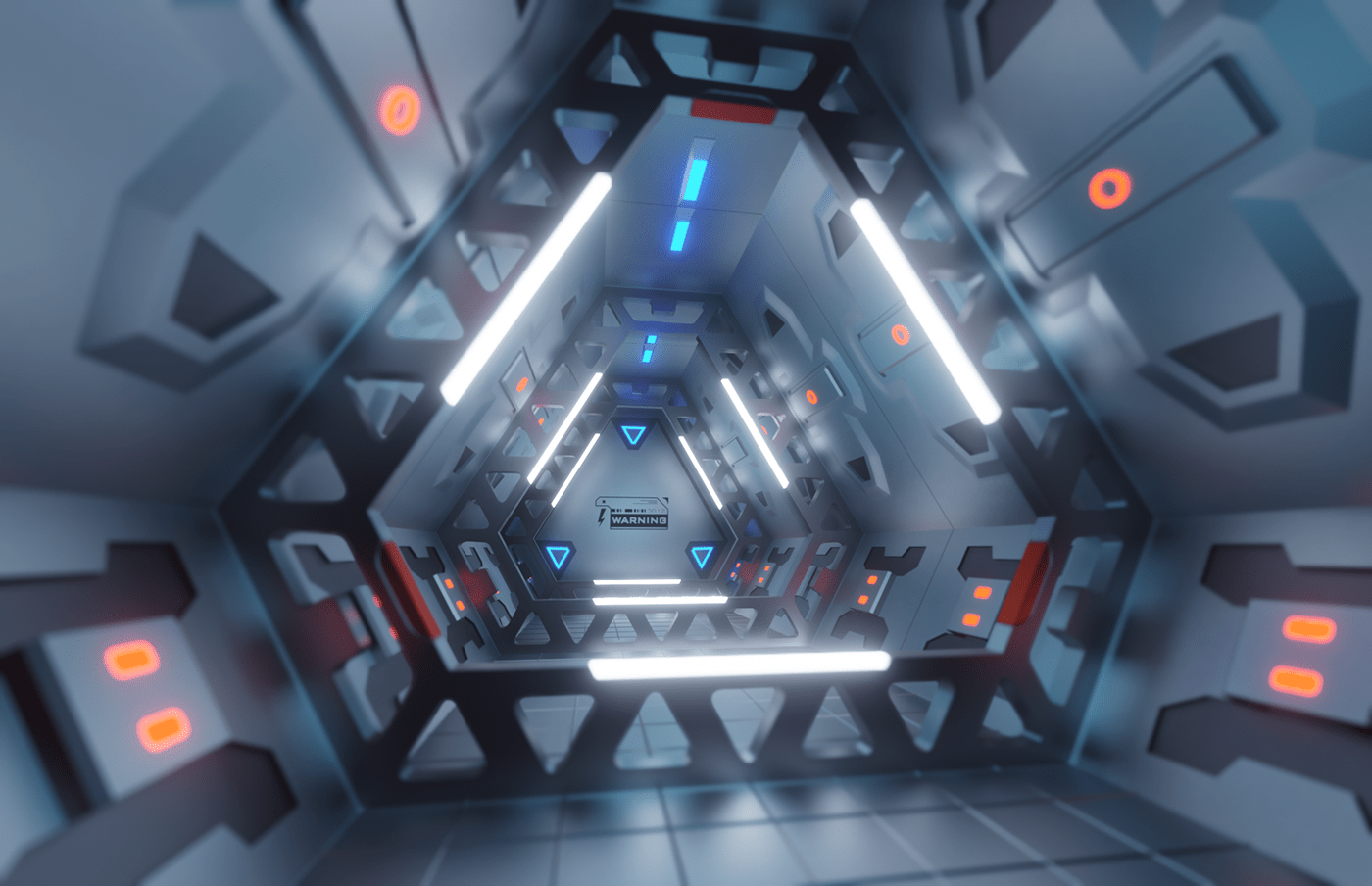 corridor design Exit Interior spaceship