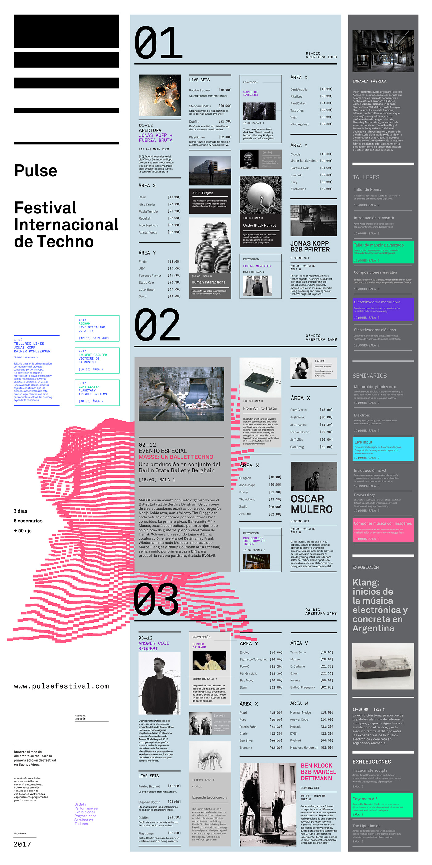 festival identity techno editorial design  typography   visual identity graphic system identidad visual music Gabriele