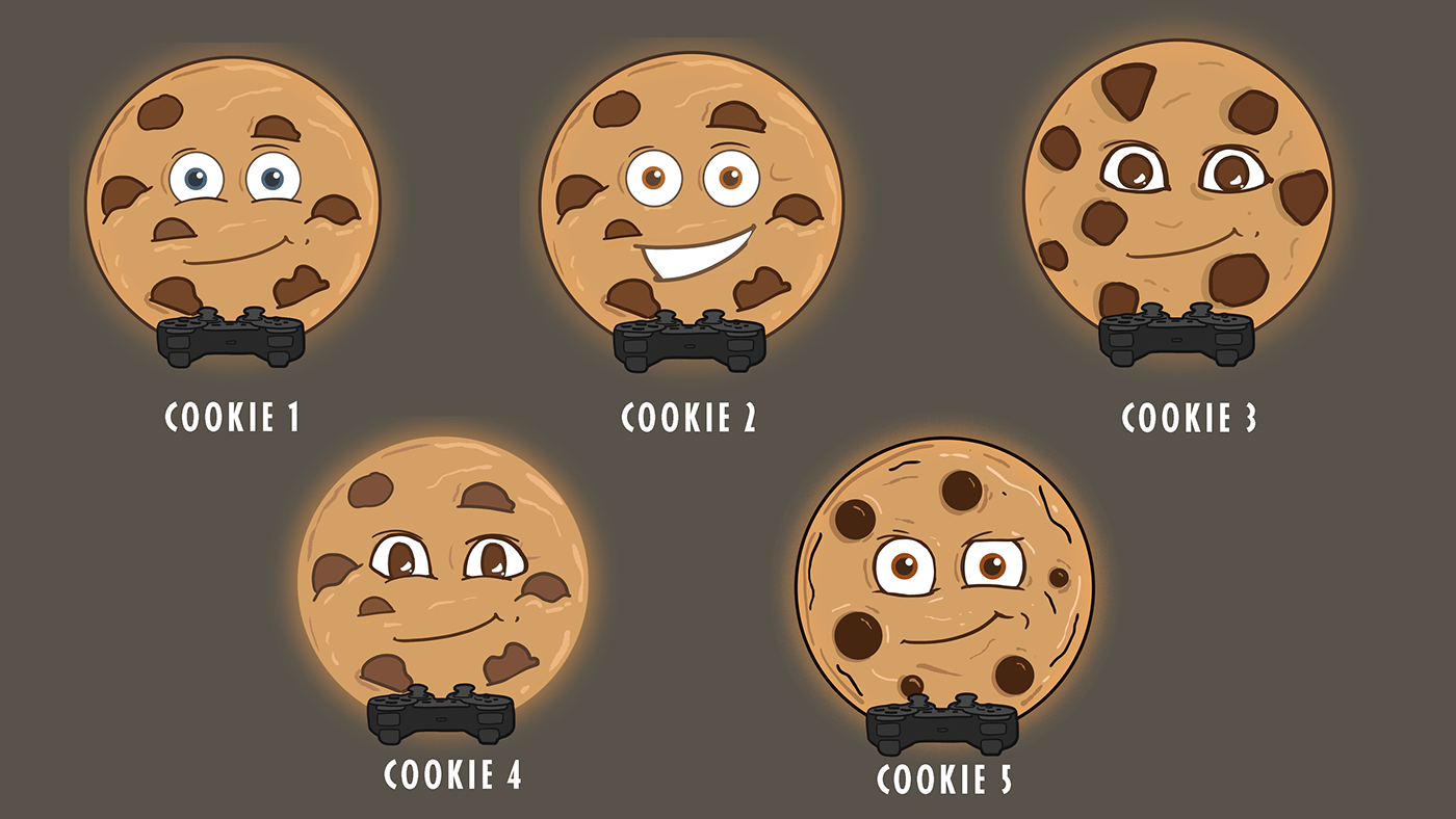 animation  cookie design Gaming ILLUSTRATION  logo