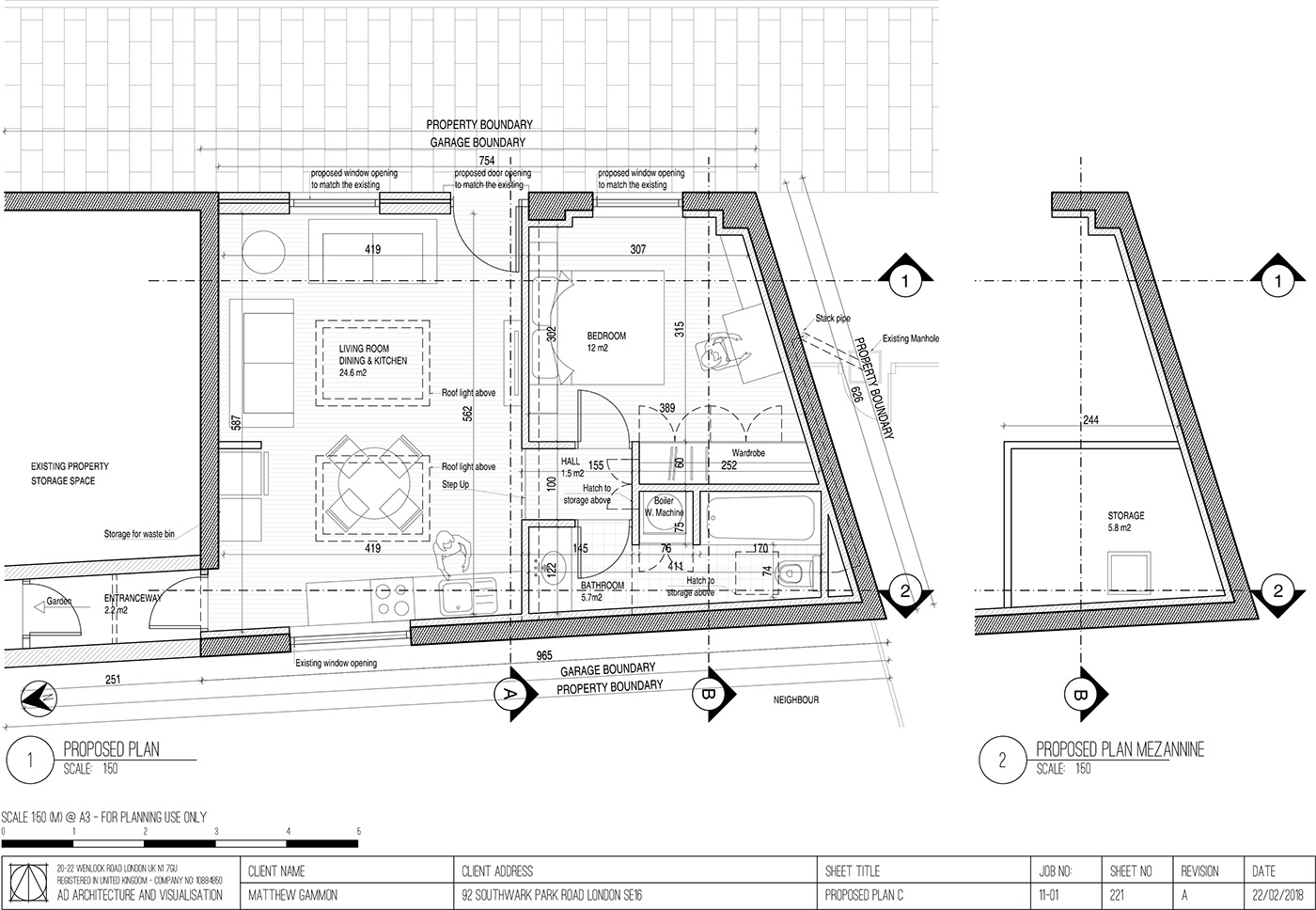 garage conversion architecture design planning Render Drawing 