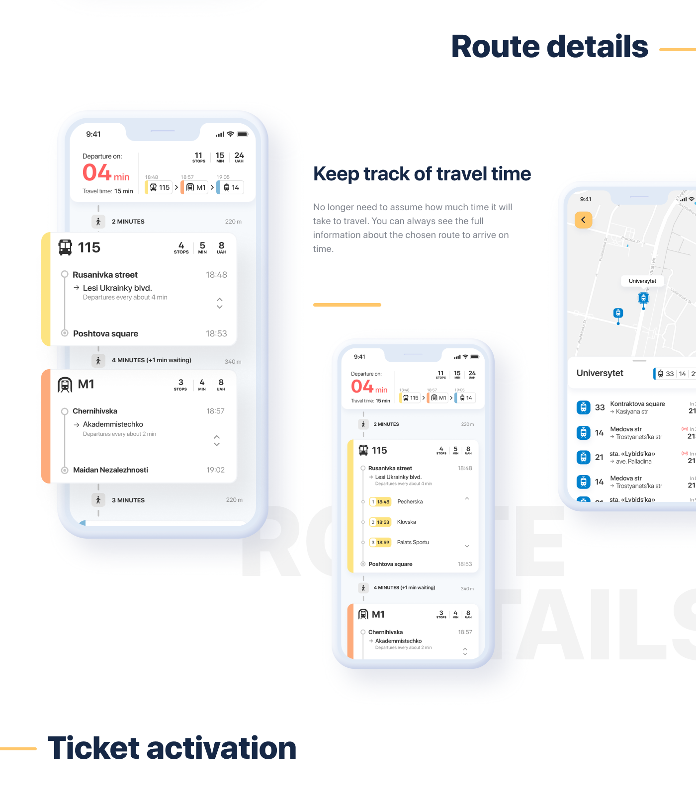 app interaction Transport UI ux animation  Interface ios mobile route