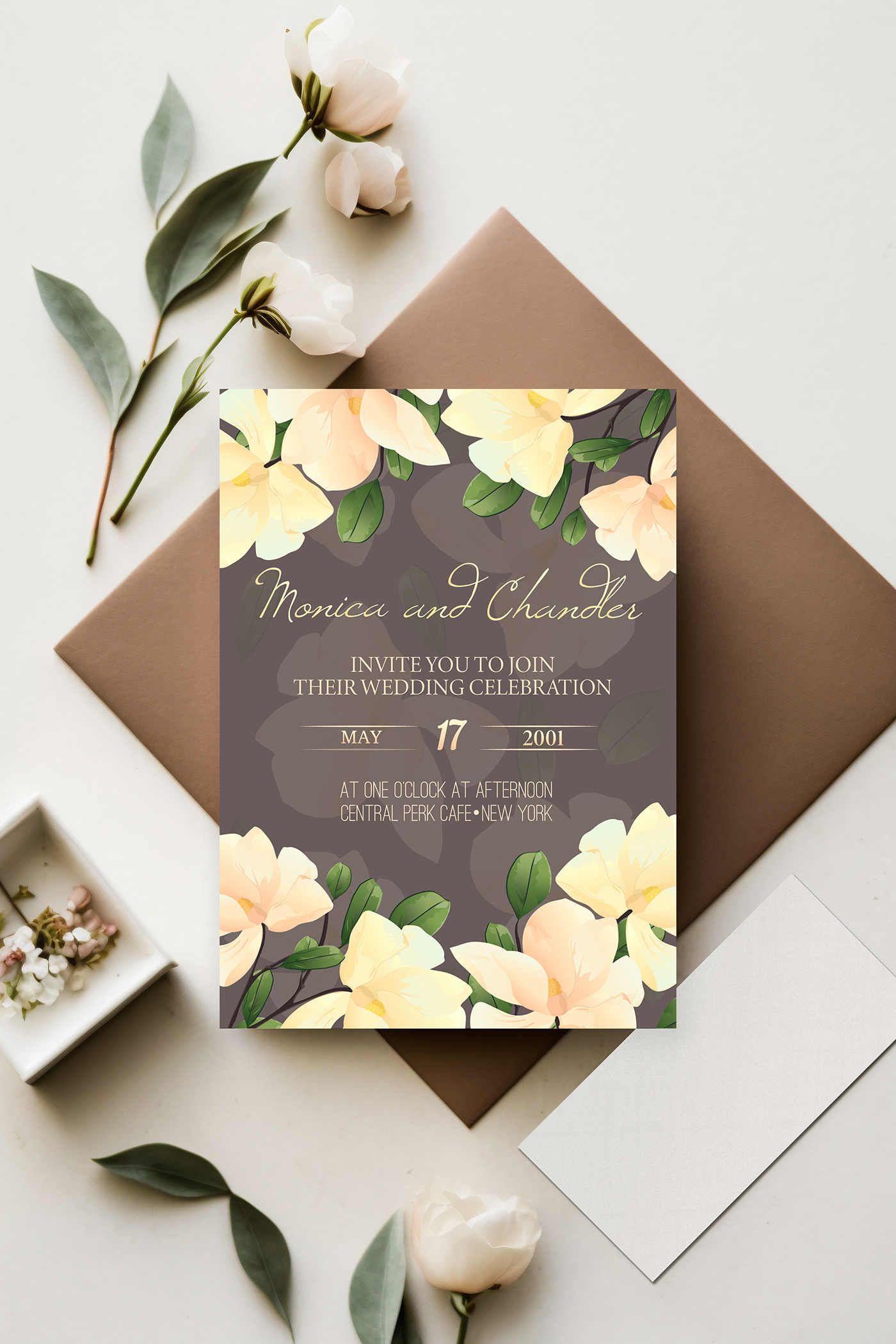wedding Invitation watercolor vintage elegant Provence card celebration floral textile