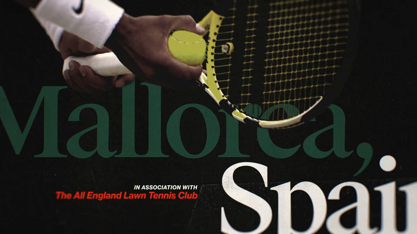 Strokes of Genius Documentary  tennis federer Nadal Main title title sequence title design graphic design 
