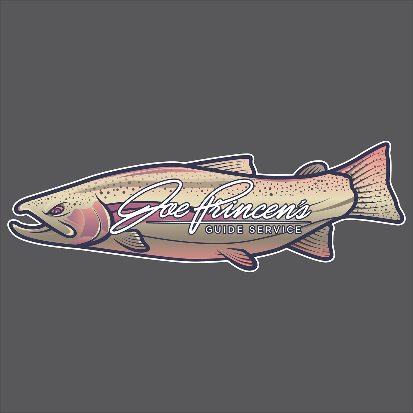 logo logos branding  brandidentity businesscards fishing salmon Steelhead Handlettering Nature
