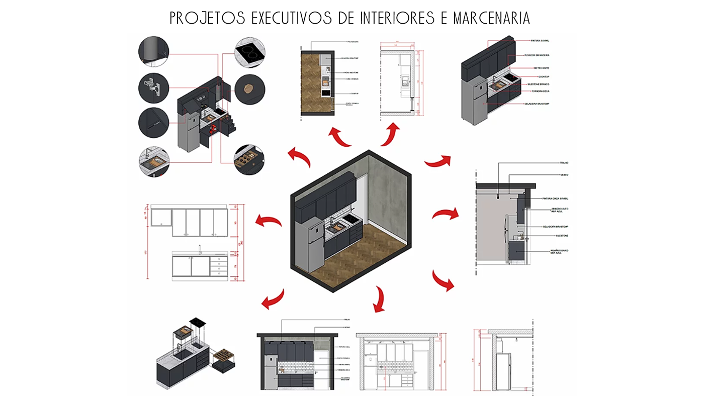 arquitectura ARQUITETURA design diagramação Layout mobiliario Portifólio projeto executivo Projetos SketchUP