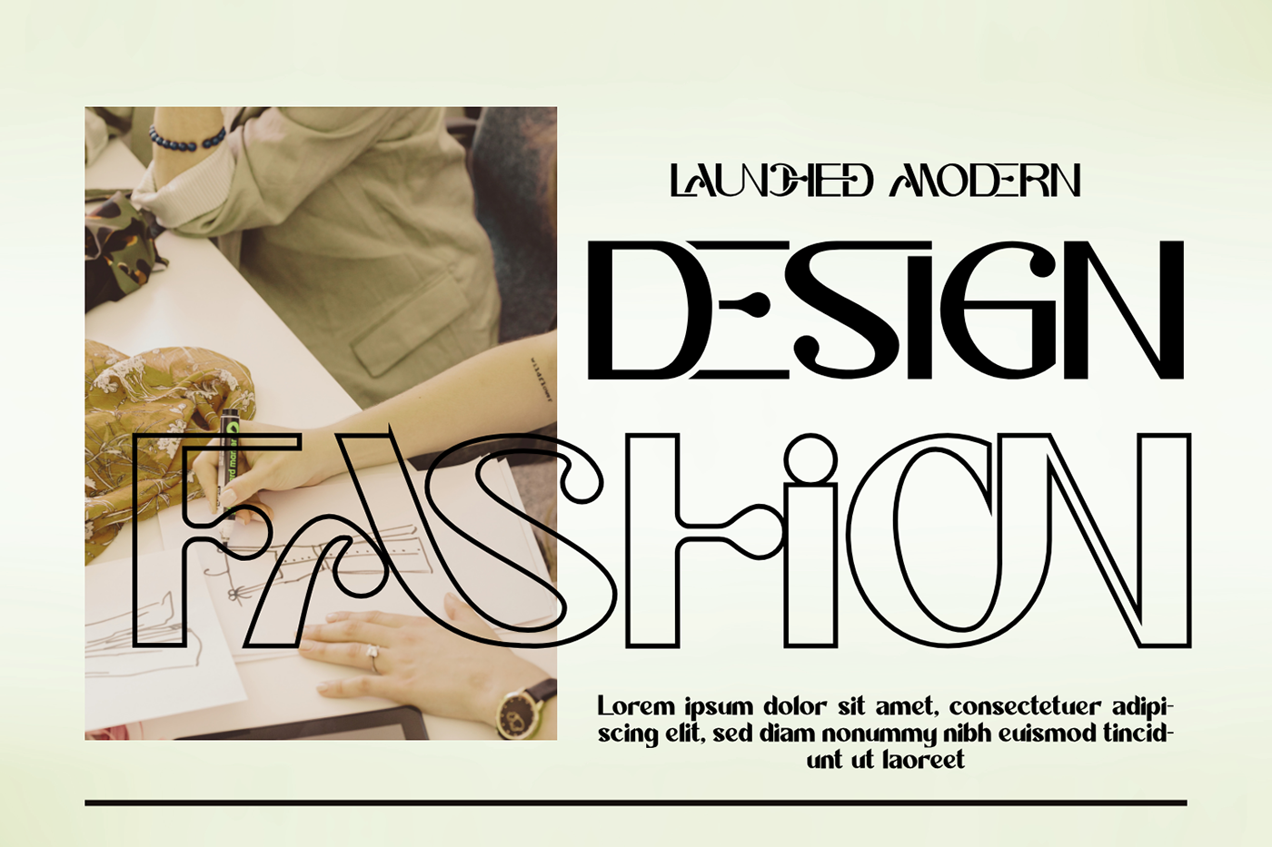 font launched modern font sans serif typeface bold elegance LAUNCHED MODERN Modern Flair