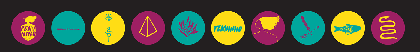 feminino festival feminino musica cantoras   mulheres feminismo design gráfico Ilustração
