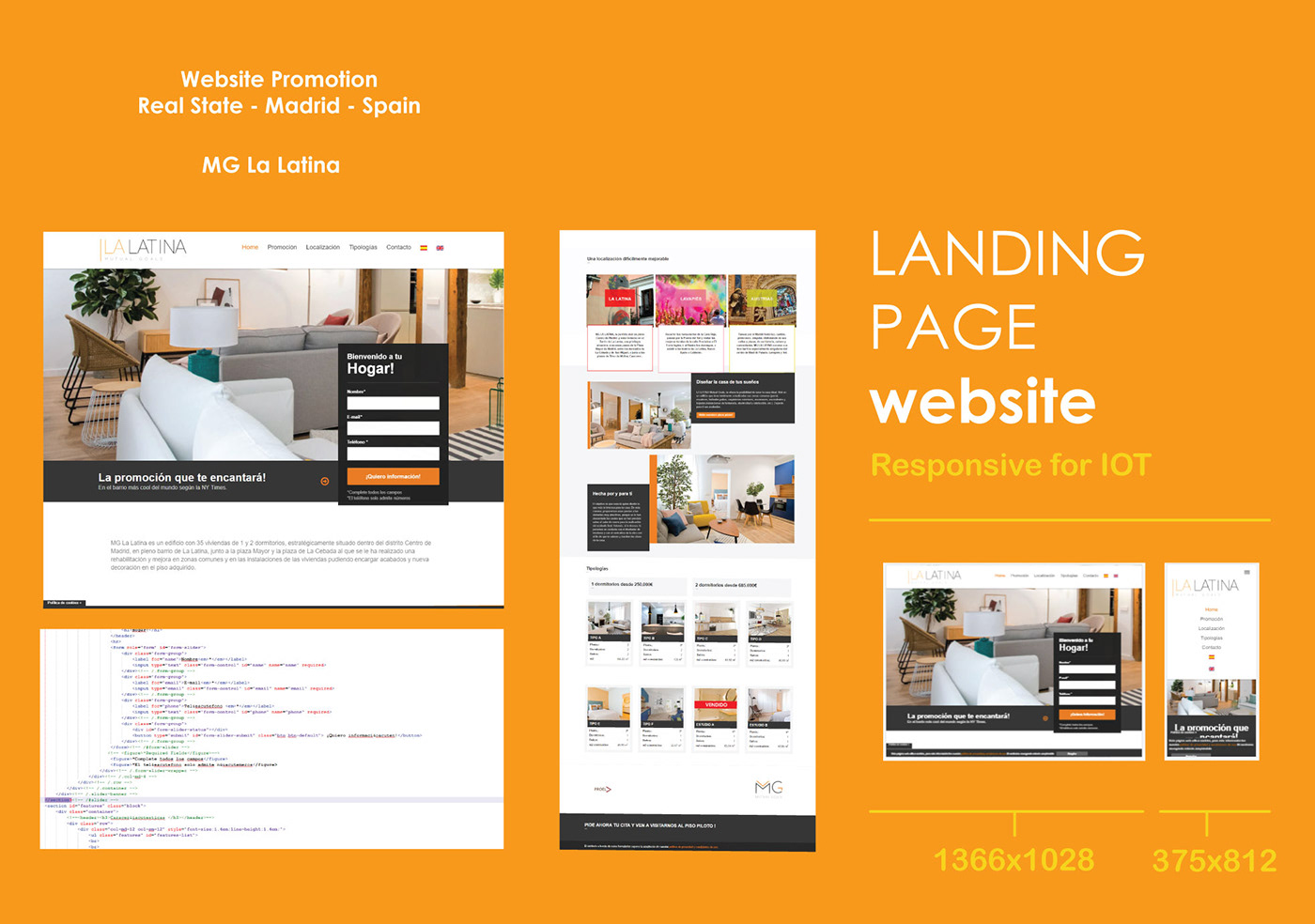 Website landing page Diseño web desarrollo web html5 css3 Responsive