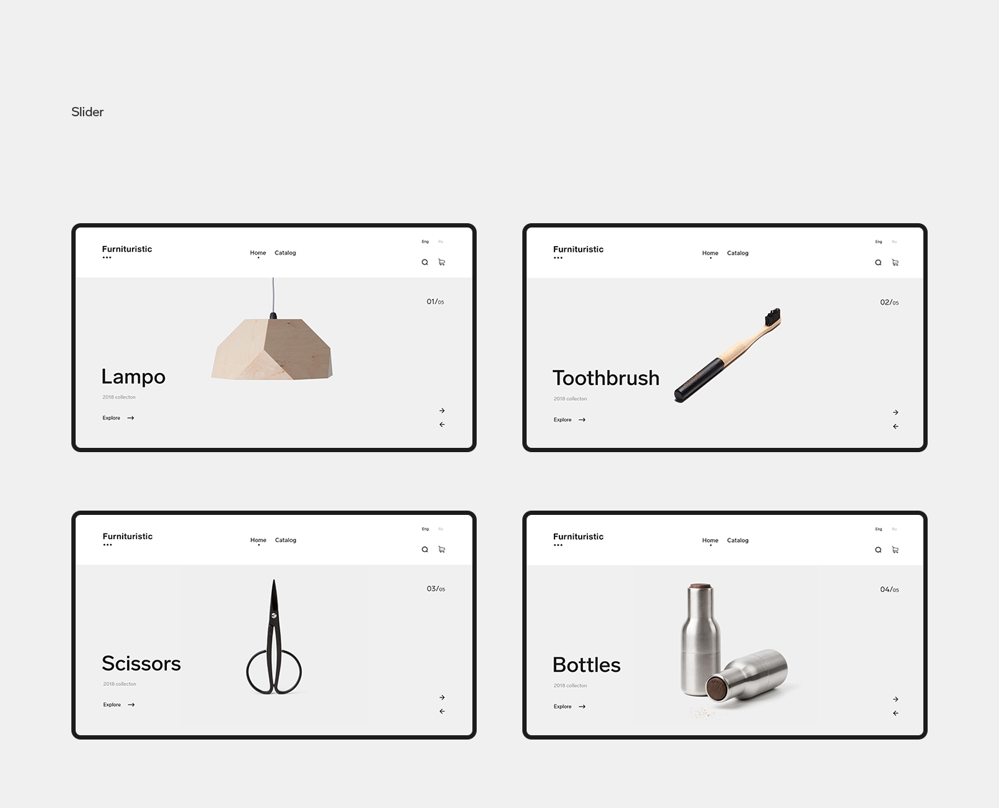 Web Design  UI ux furniture shop e-comerce minim things Minimalism trend