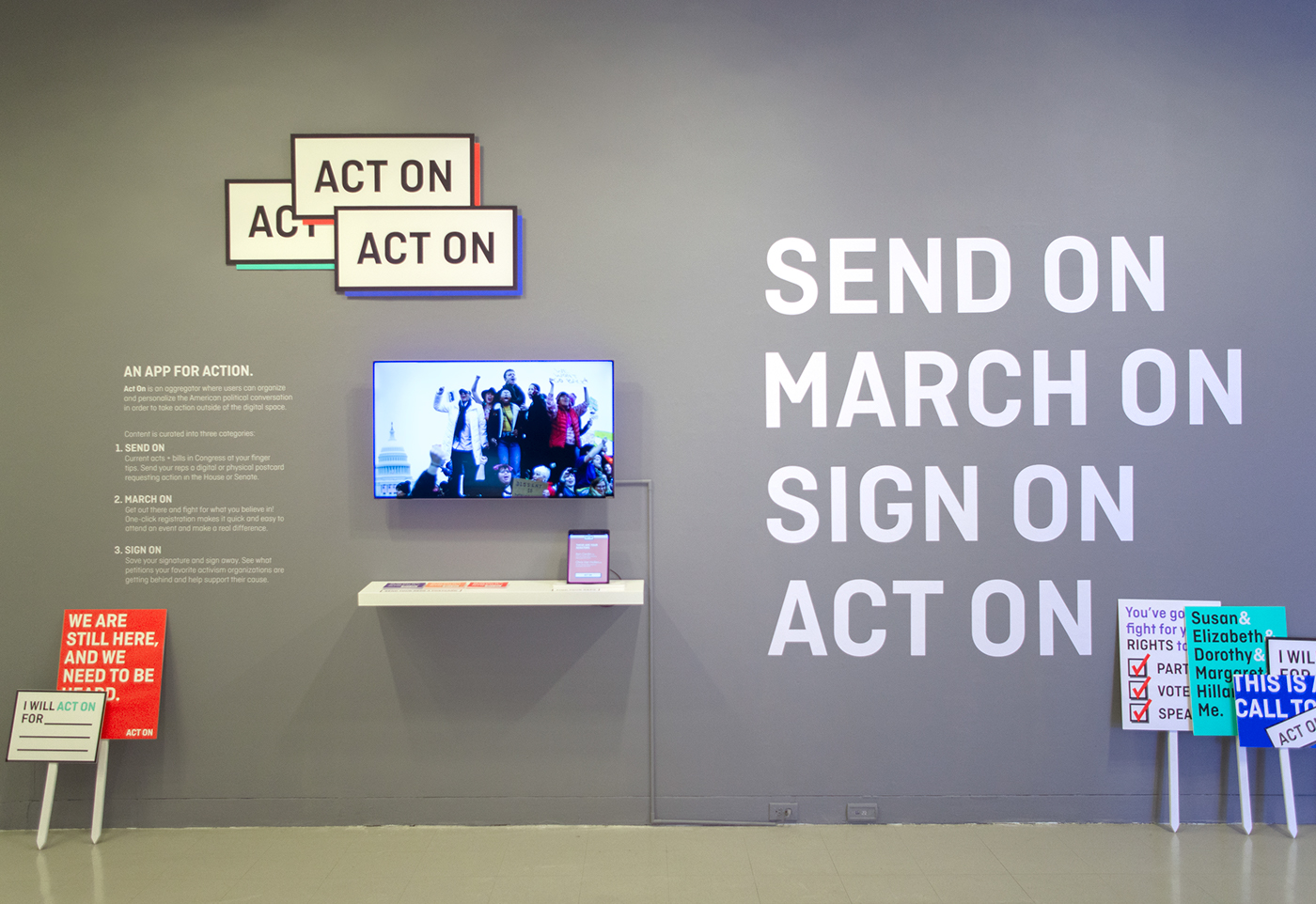 activism action politics Mobile app app design Donald Trump Resist branding  motion adobeawards