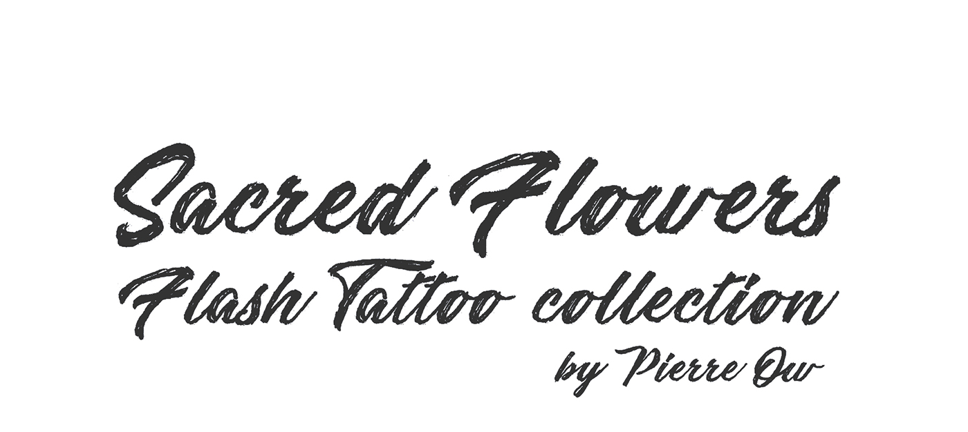 Flowers Mandala Drawing  Flash tattoo symetrical pierre OW