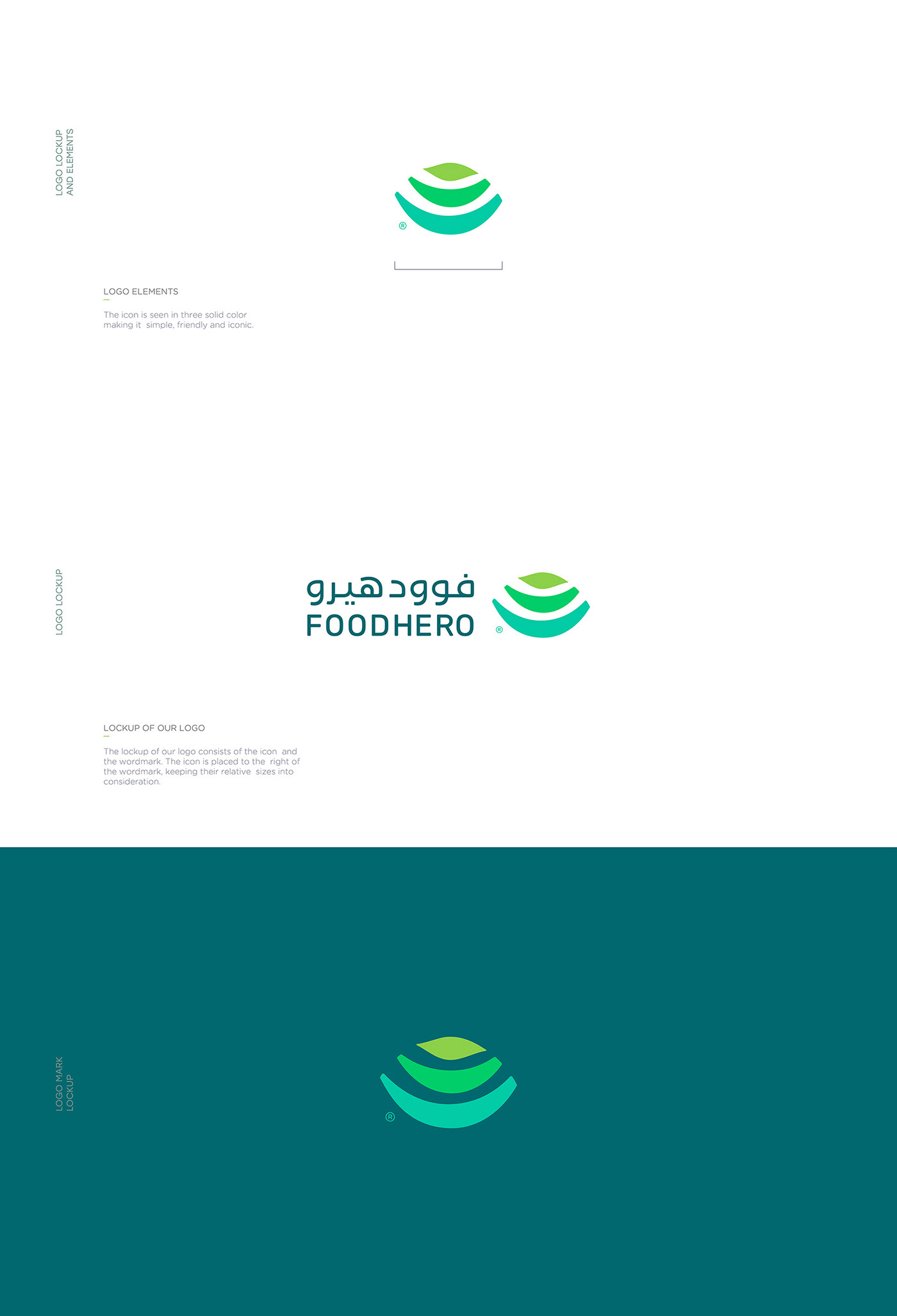 brand identity branding  Branding design foodheroes identity lana services logo branding Logo Design Saudi Arabia Food 