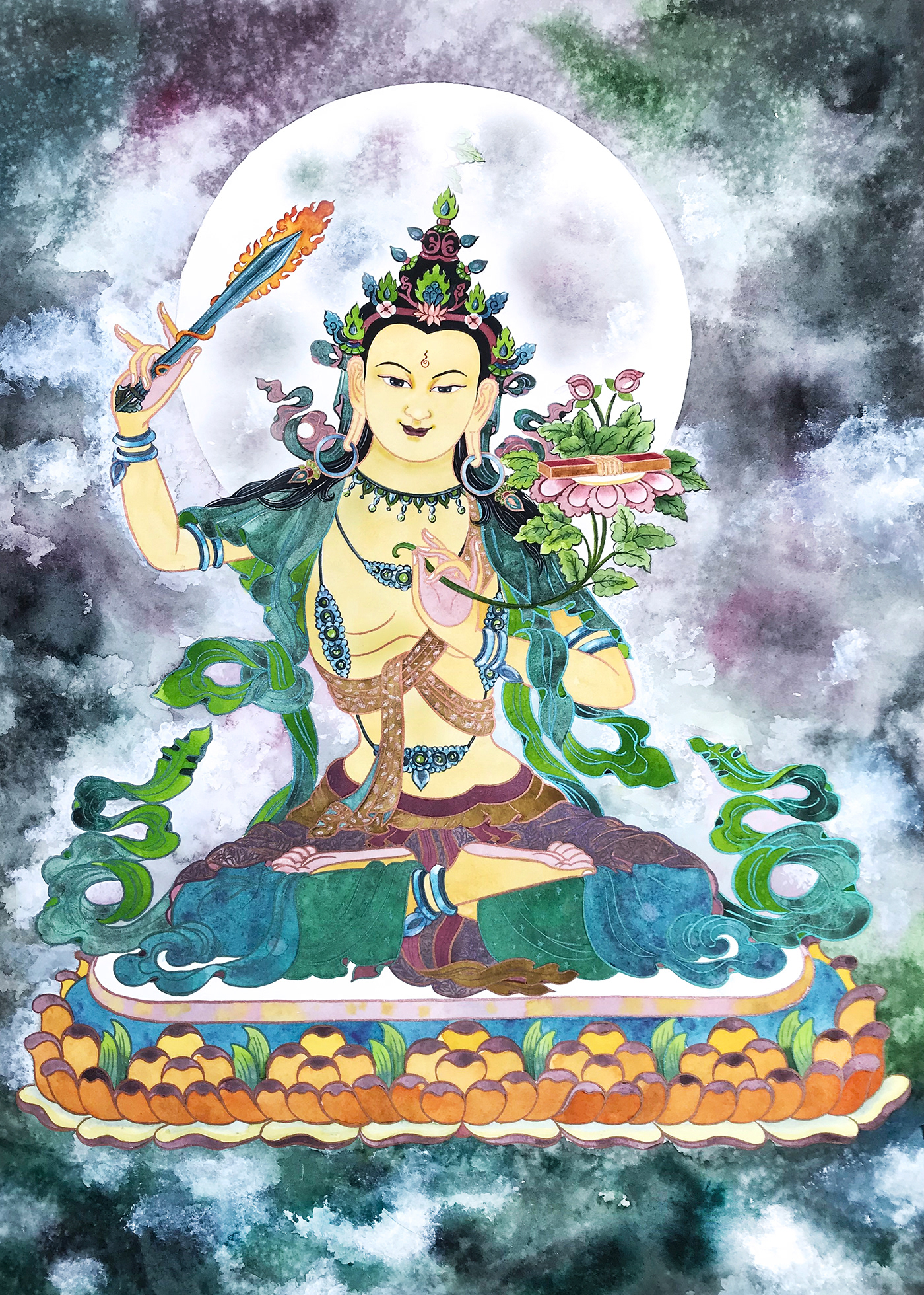 Buddha buddhism Buddhist buddhistart meditation thangka tibet Tibetan tibetanart Vajrayana