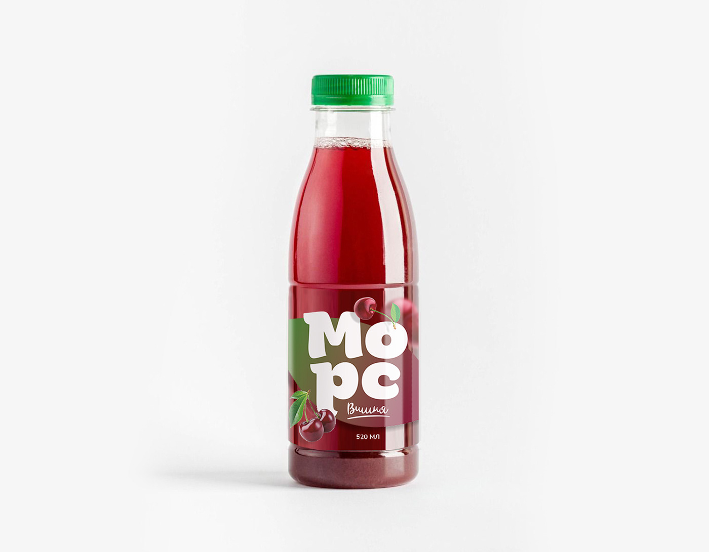 beverage bottle cherry cranberry drink kombucha Label mors Packaging tea