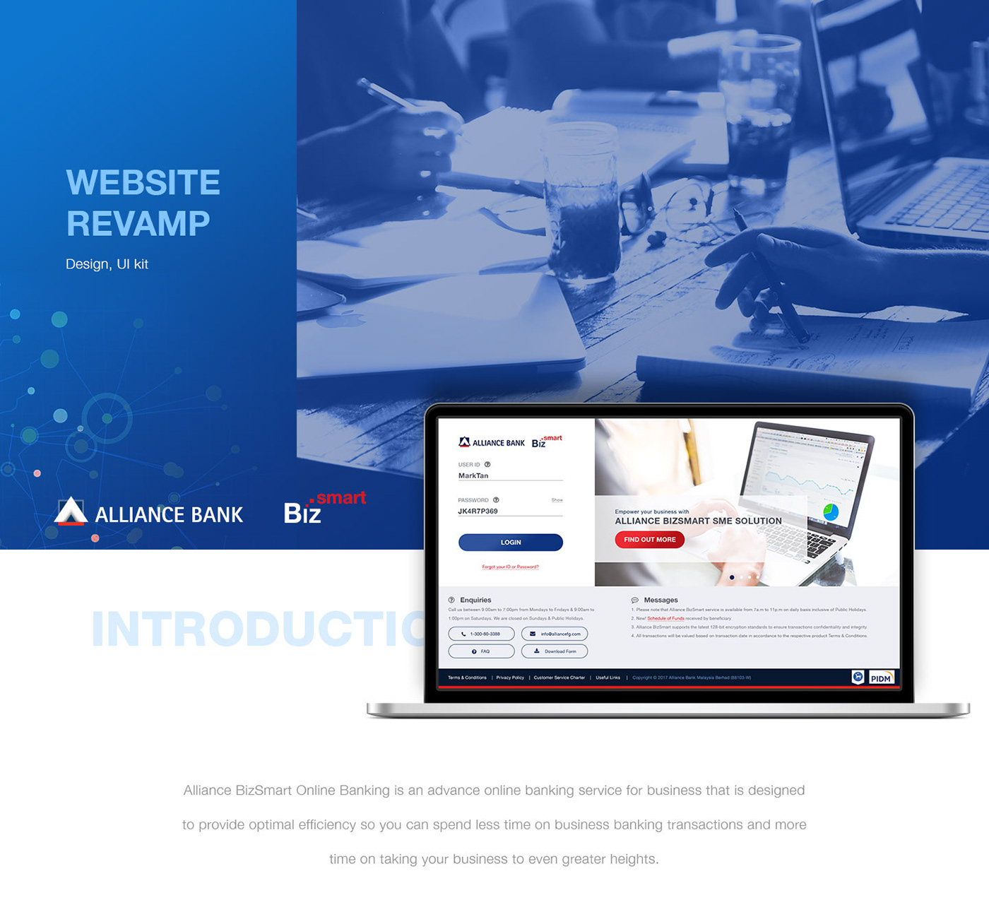 Bank alliance Website Design financial business