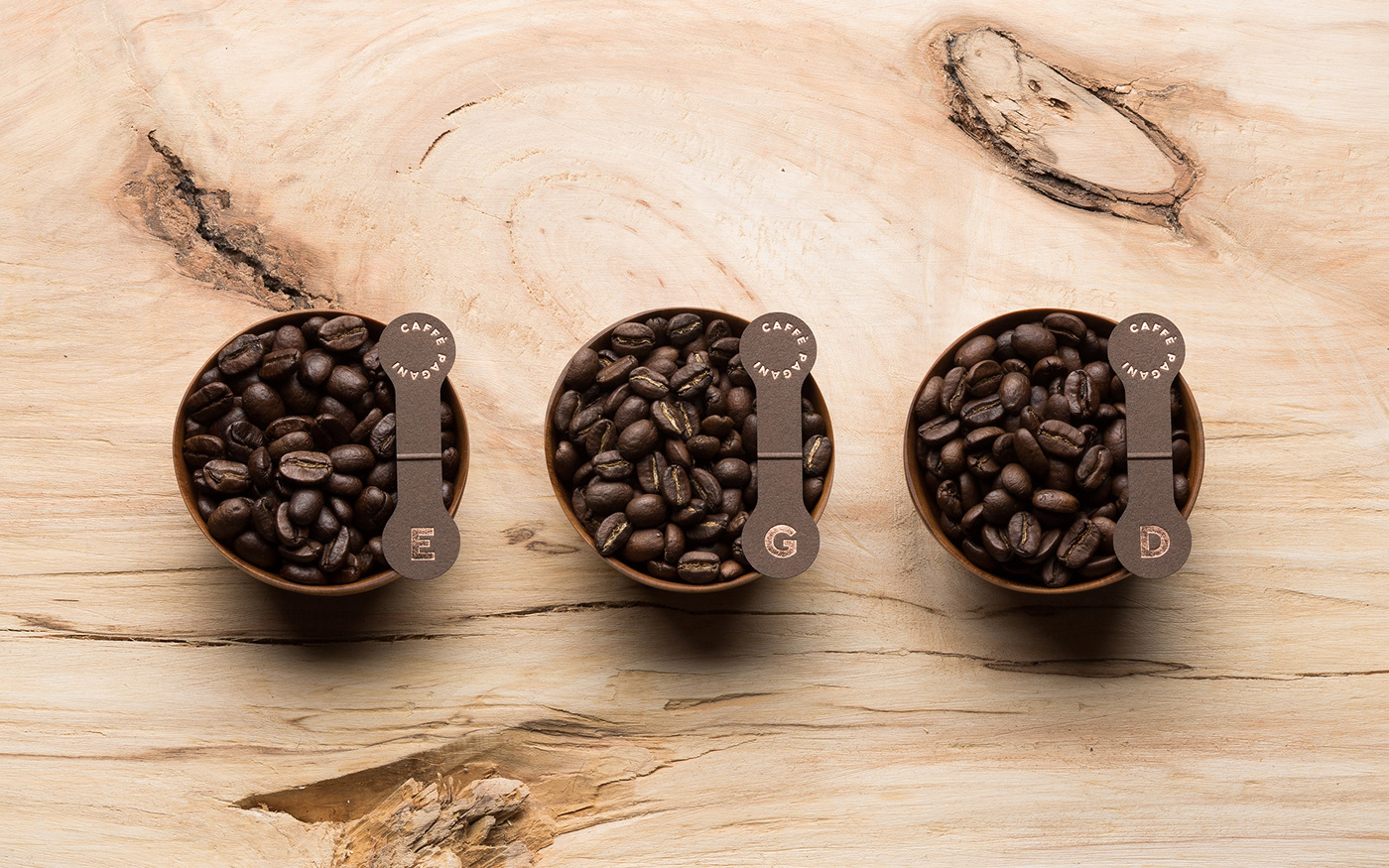 Coffee bean identity copper cylinder tube roasting rotation circle cafe