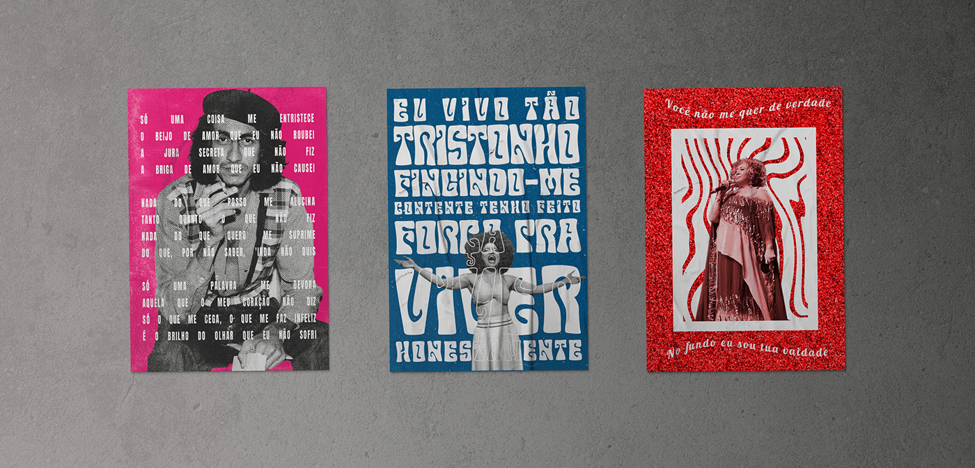 artwork autoral collage design gráfico MPB music musica poster typography   vintage
