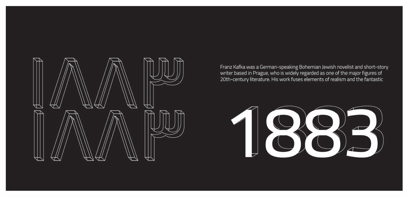 Franz Kafka Poetry  typography   Layout Design design typography design typography book book book cover book design