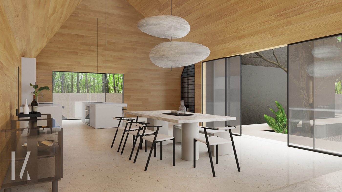 architecture cabin furniture house Interior interior design  minimal minimalist modern