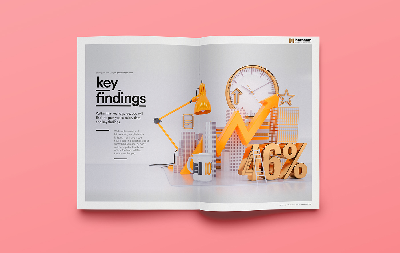 Illustration & Typography: Harnham Salary Guide (2016)