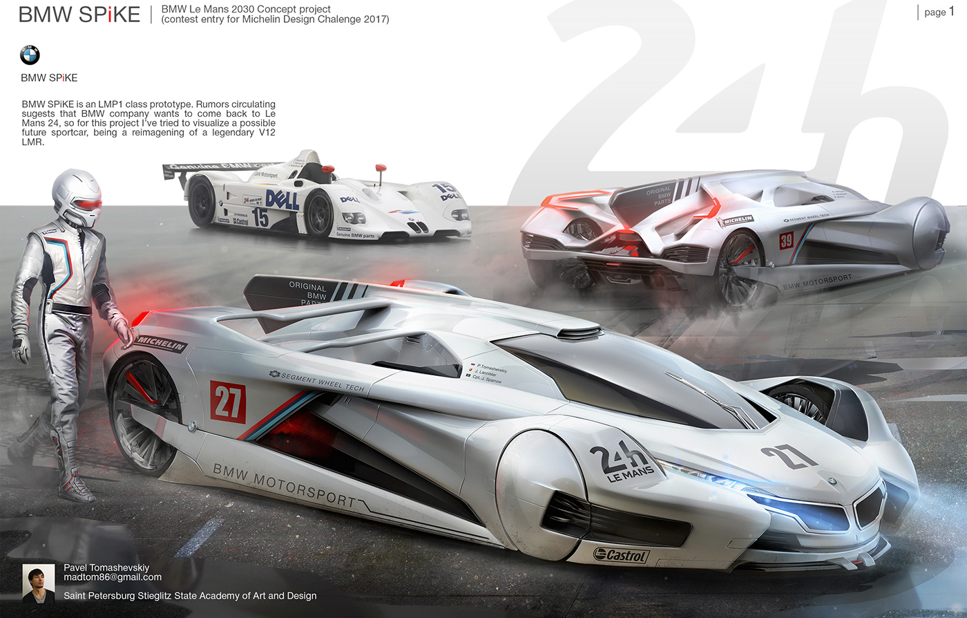 BMW Spike degree project conceptcar Le Mans 24