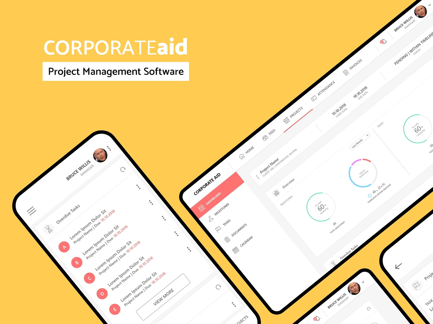 app Project Management UI ux Web dashboard
