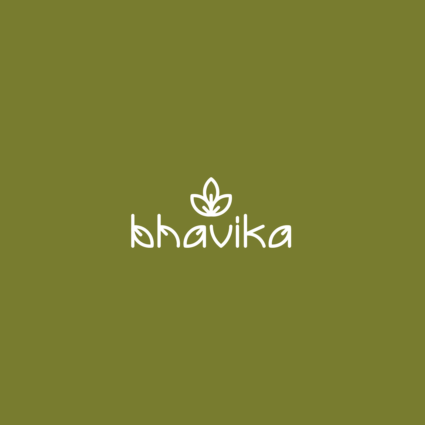 organic natural design typography   leaf logo India kerala earthy green