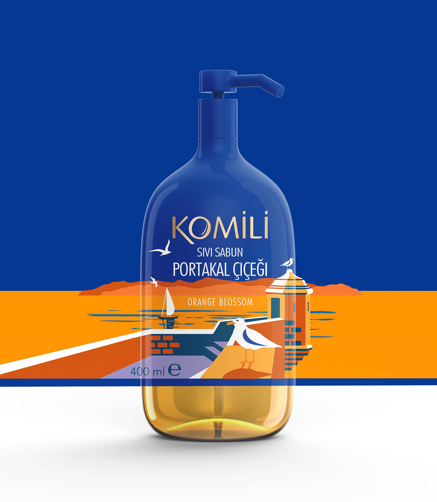consept packaging design label design 3d animation komili mediterranean liquidsoap blender3d
