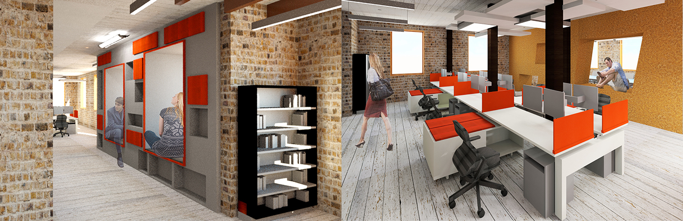 co-working Office Design interior design  enerspace