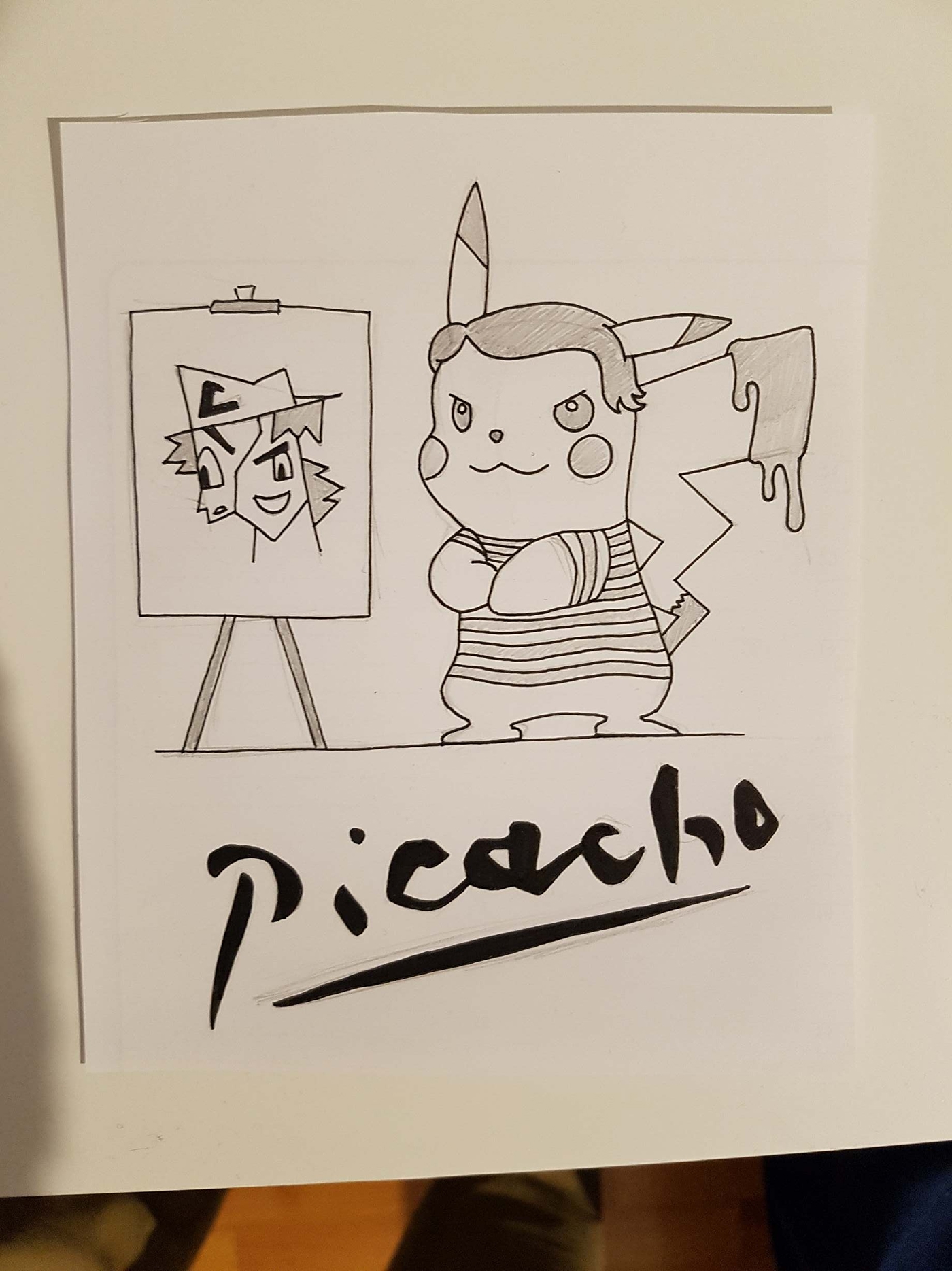 pikachu Picasso Pokemon cubism cartoon