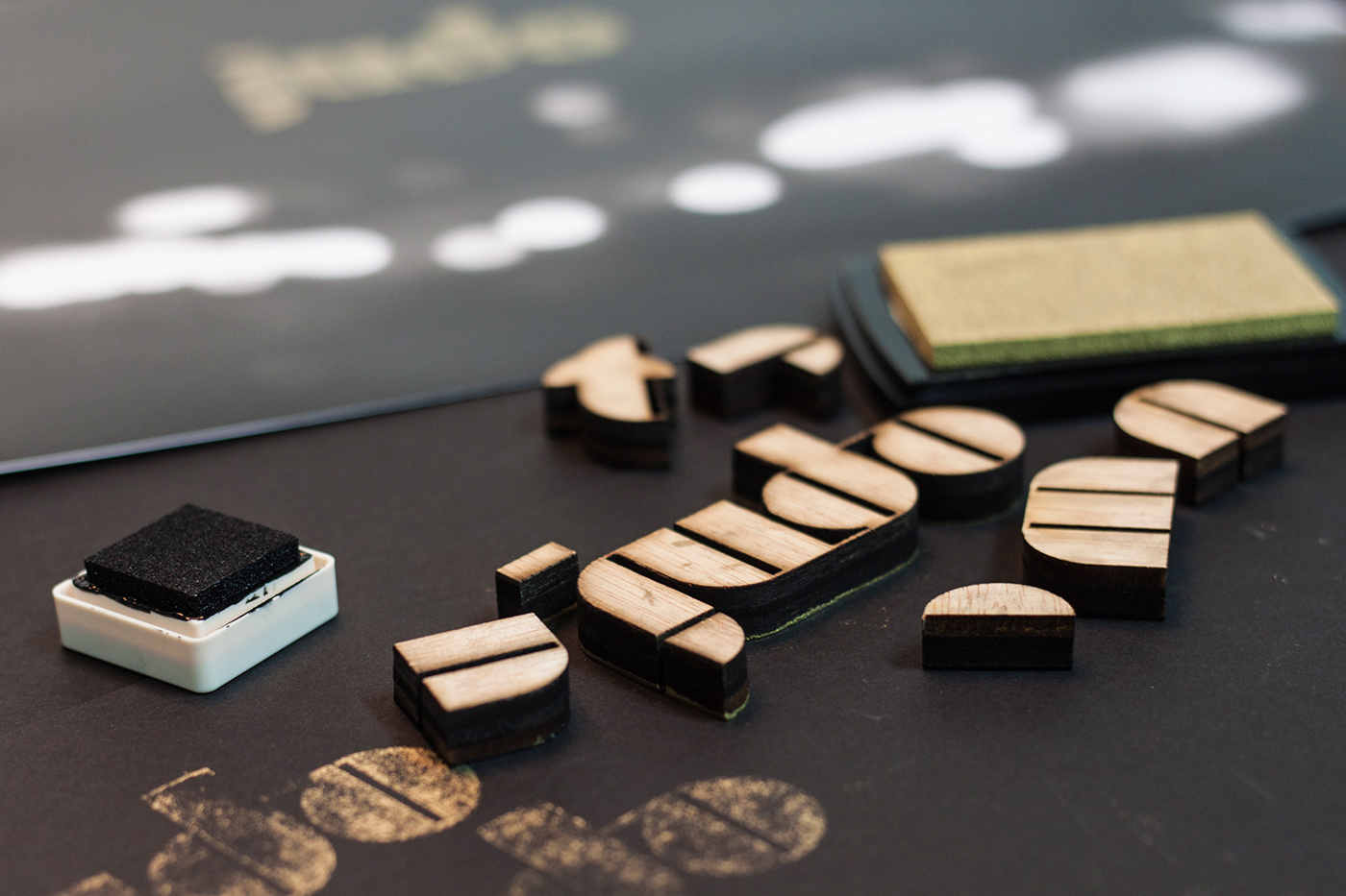 Modular type modular wood woodtype Judo SerraiAbella tipografia Typeface stamping thegoodtype