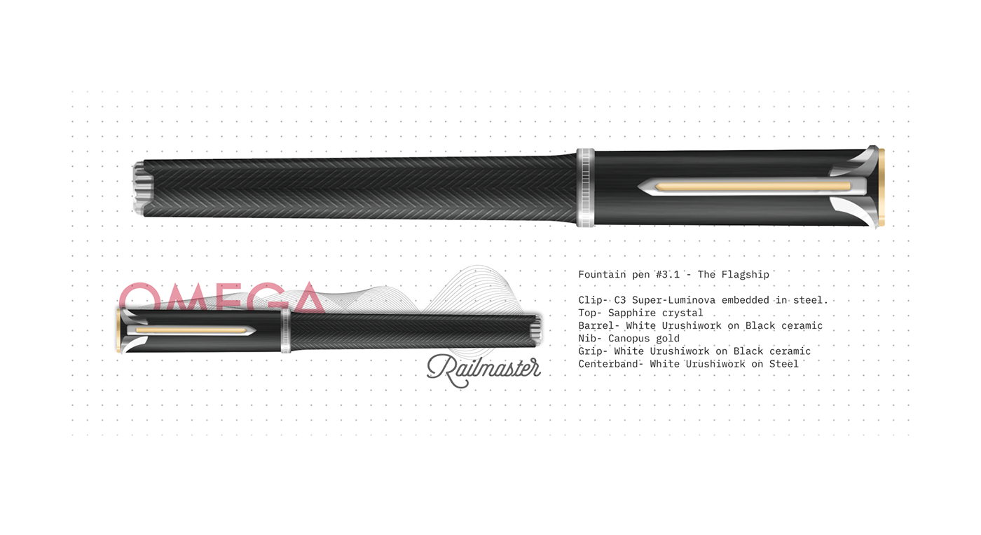 cmf fountain pen pen pencil product design  Render Stationery stationery design watch watch design