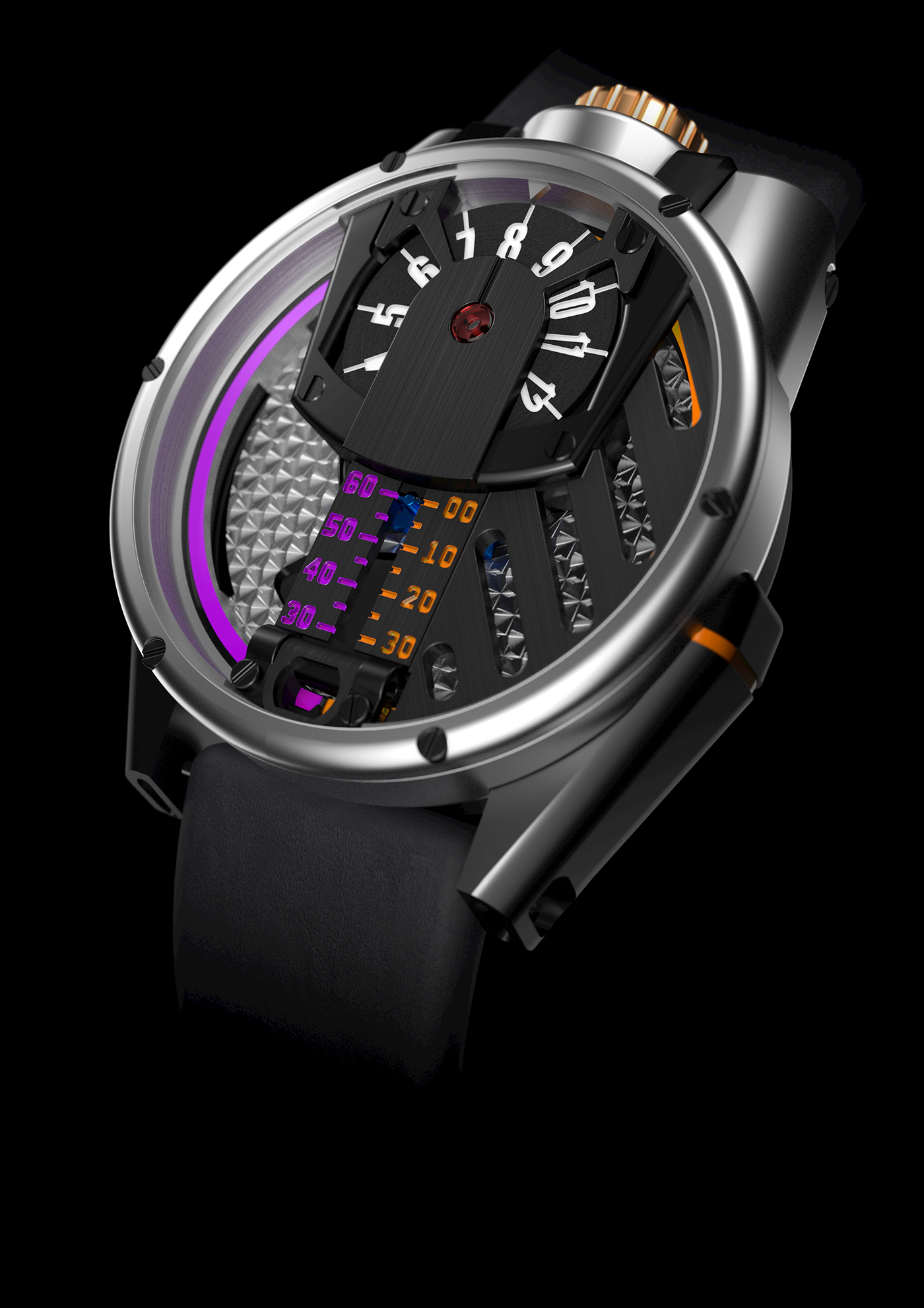 horlogerie horology watch Concept Watch modern futurist FUTURISM neo-retro Neo retro