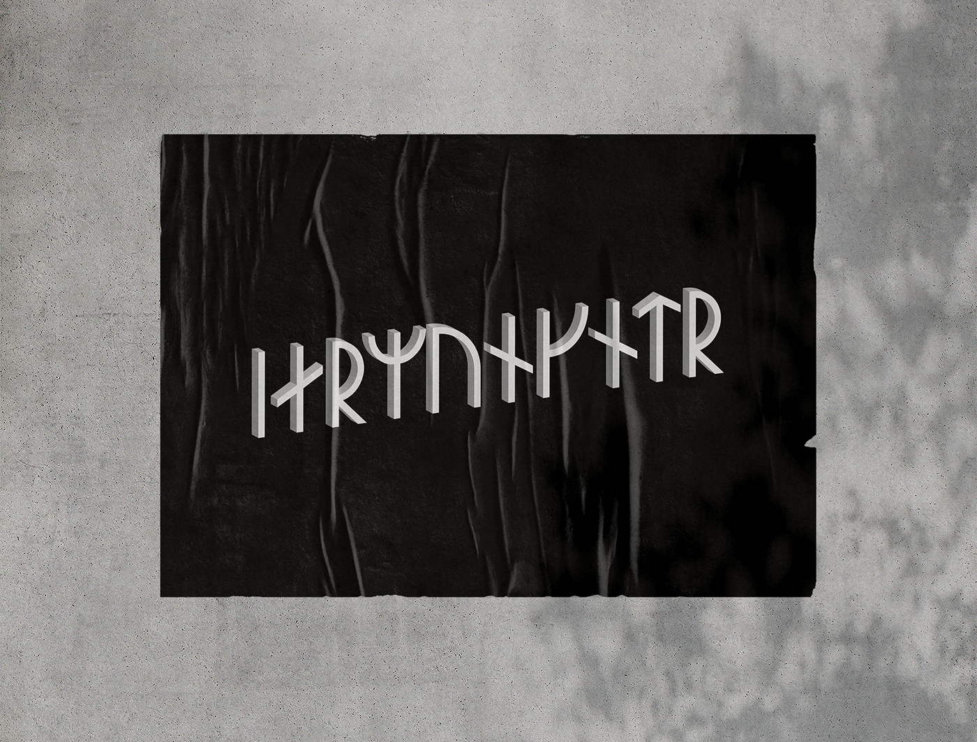futhark nordic Norse poster Poster Design runas runes runic type poster