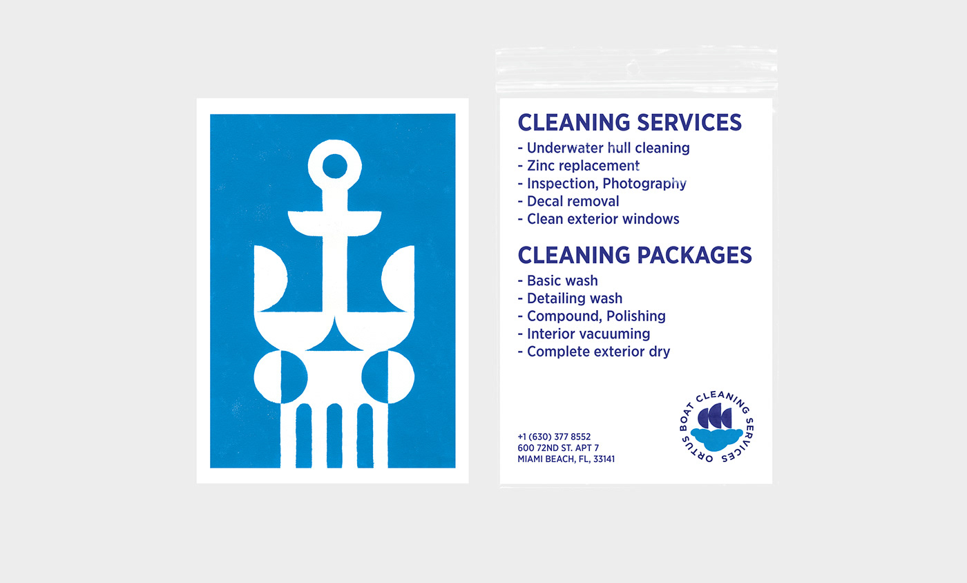 Boats branding  brandmark cleaning services contemporary identity ILLUSTRATION  miami modernism ophiuchusdesign