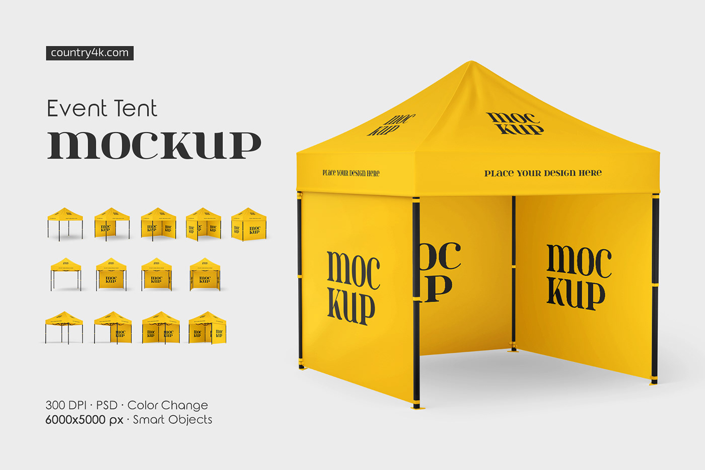 Mockup mockups Event tent camp canopy Promotion Stand Retail logo