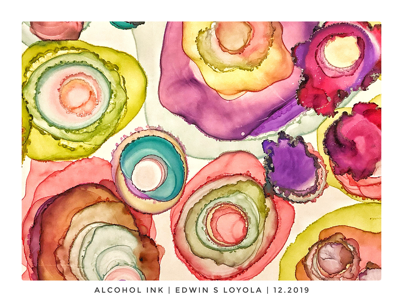 alcohol ink abstract painting   Fluid Art