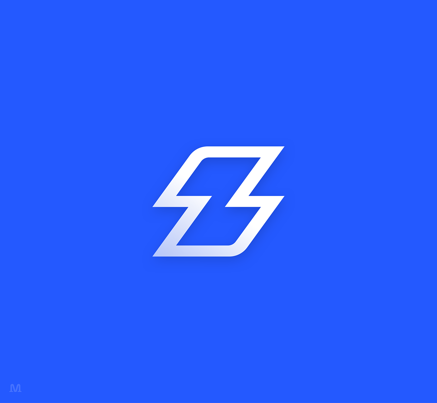 Logo Smarkez on electric blue - Accent color
