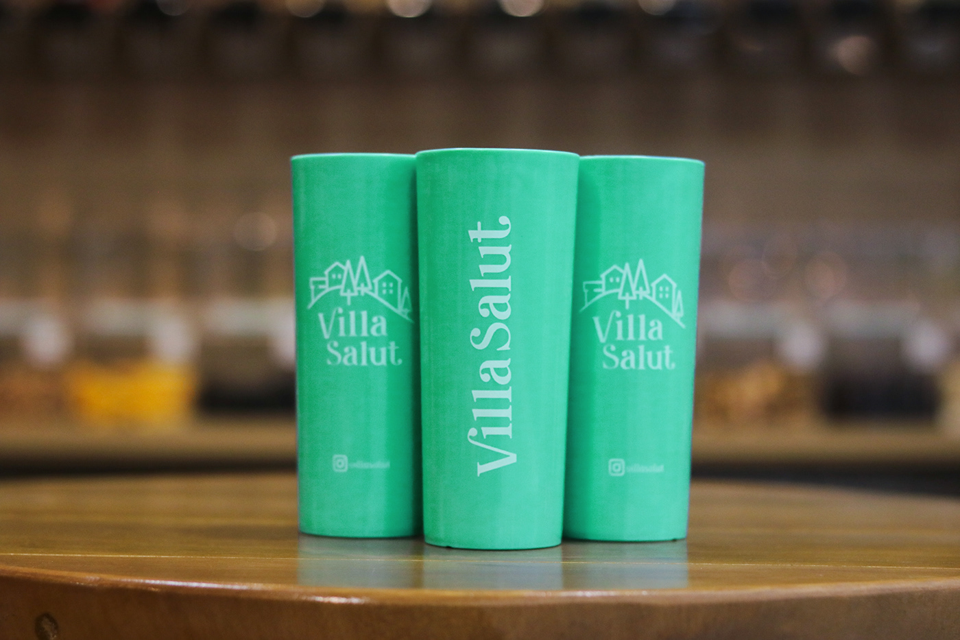 Villa natural healthy branding  clean Minimalism Packaging visual identity logo