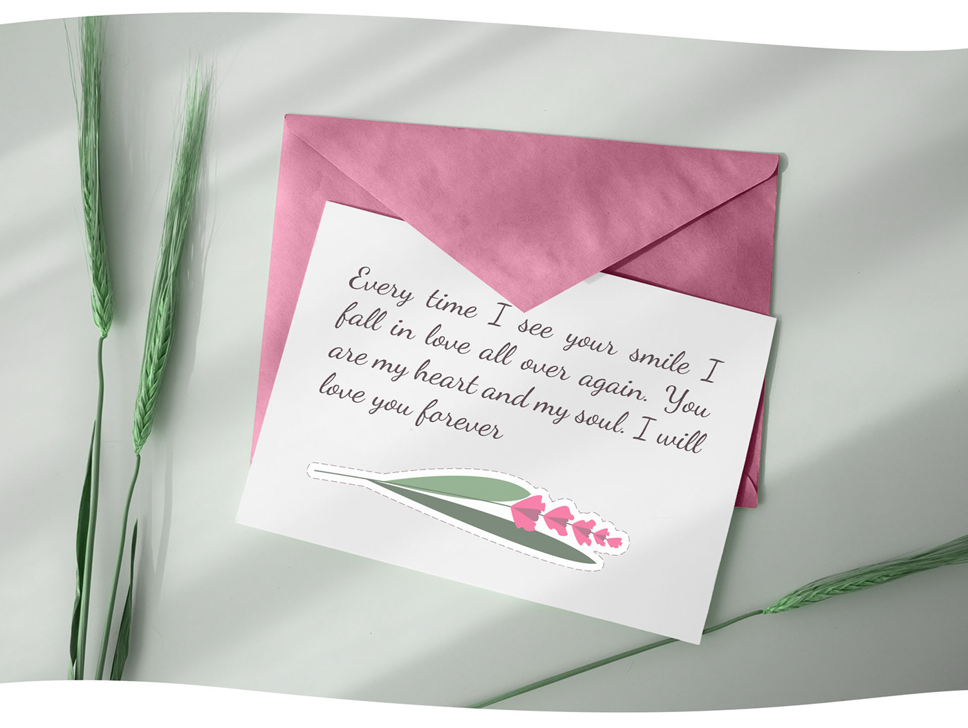 envelope letter Love pink Stickerpack vector ILLUSTRATION  romance sticker Valentine's Day