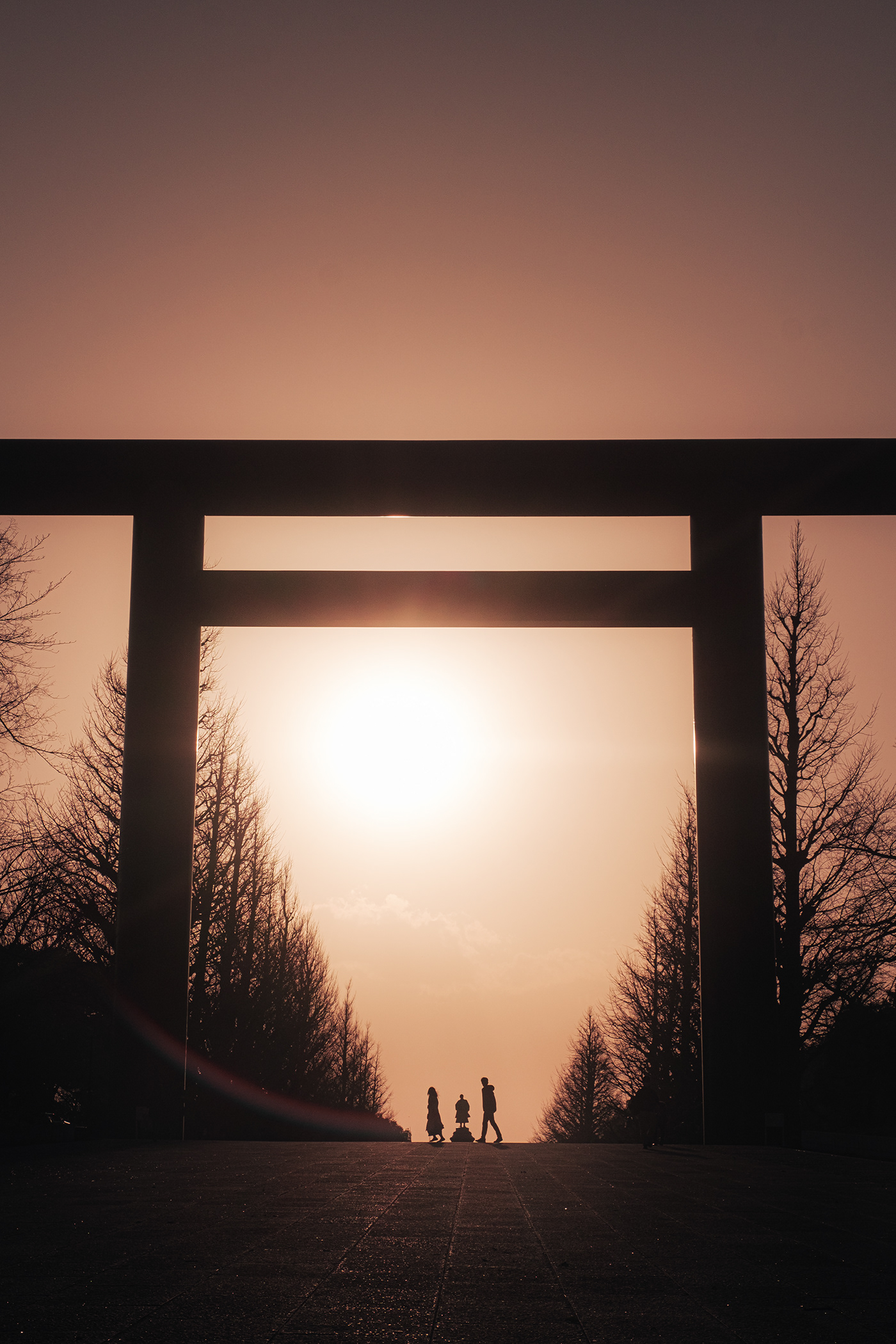 JAPAN SHRINE SUNSET