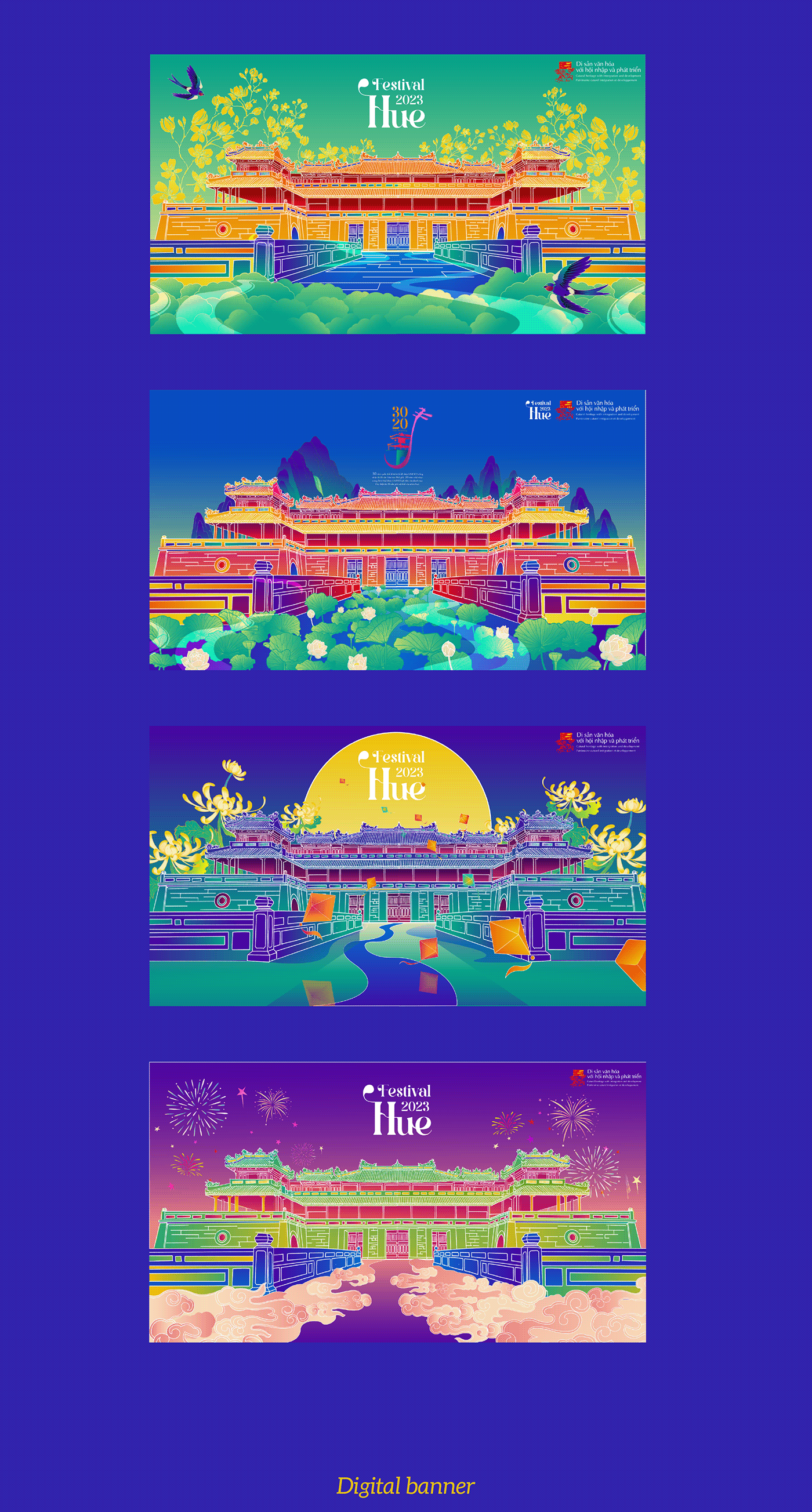 culture vietnam graphic design  Event heritage visual identity hue