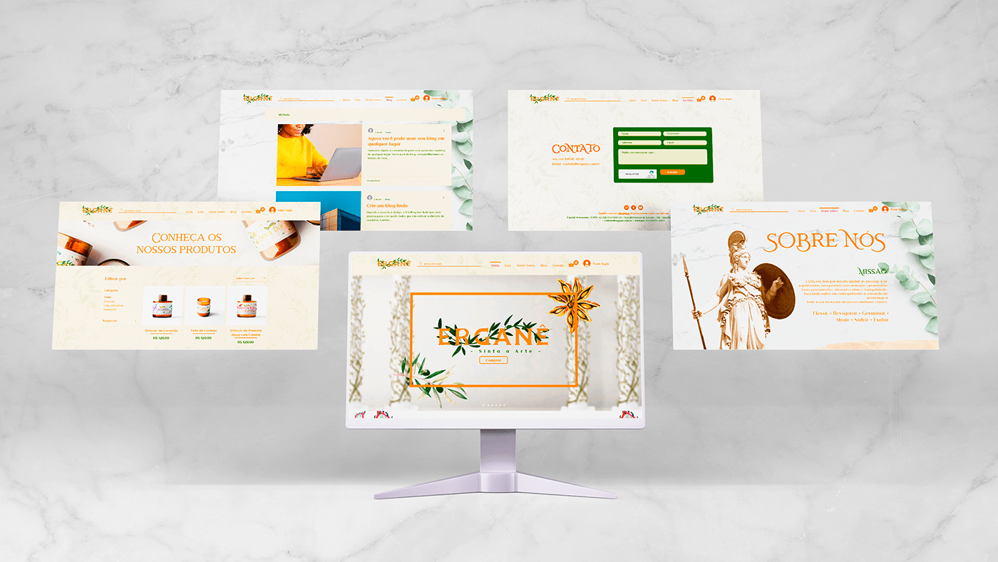 Aromatherapy brand identity Home diffuser packaging design Social Media Design visual identity