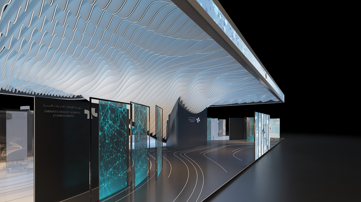 architecture dubai expo Galler lighting material parametric Render Stand vray